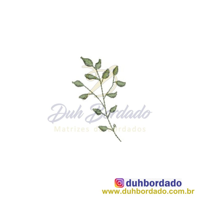 Matriz de Bordado Galho