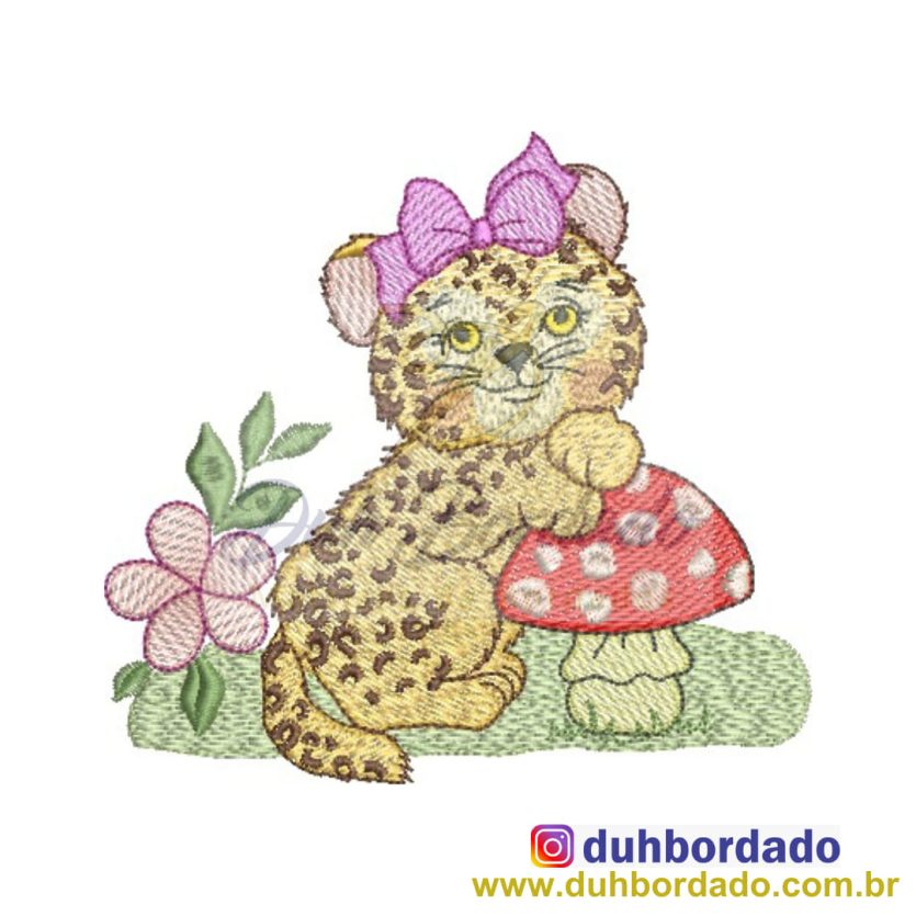 Matriz de Bordado Onça Pintada