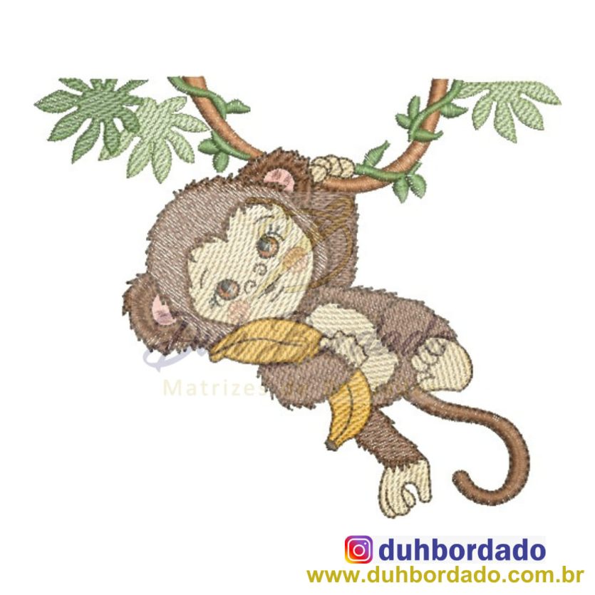 Matriz de Bordado Macaco