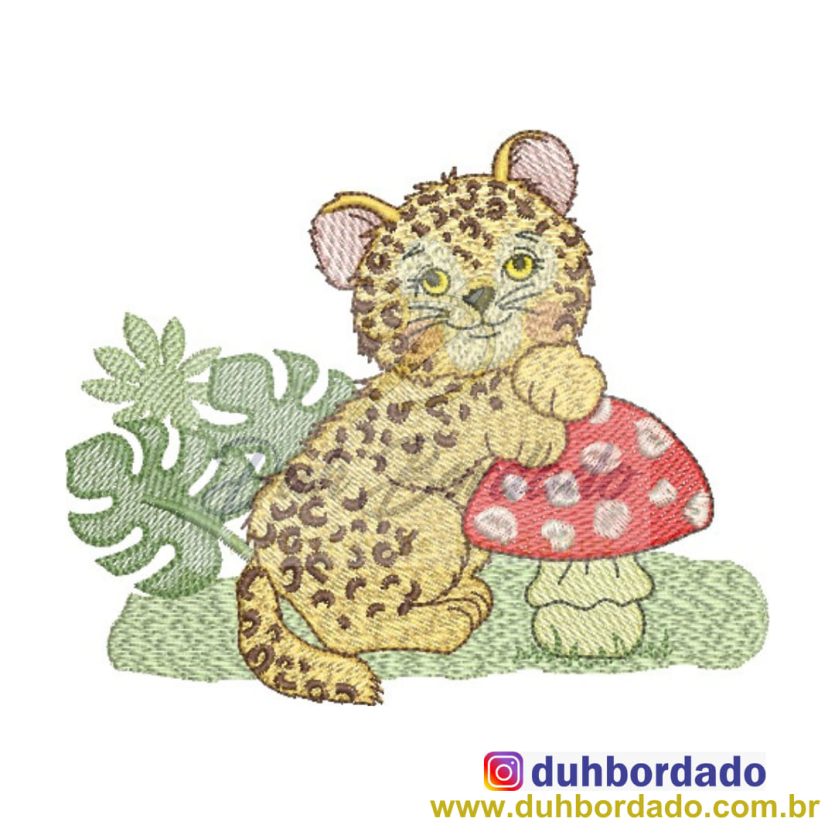 Matriz de Bordado Onça Pintada