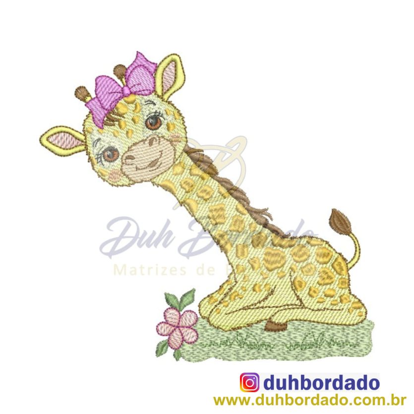 Matriz de Bordado Girafa