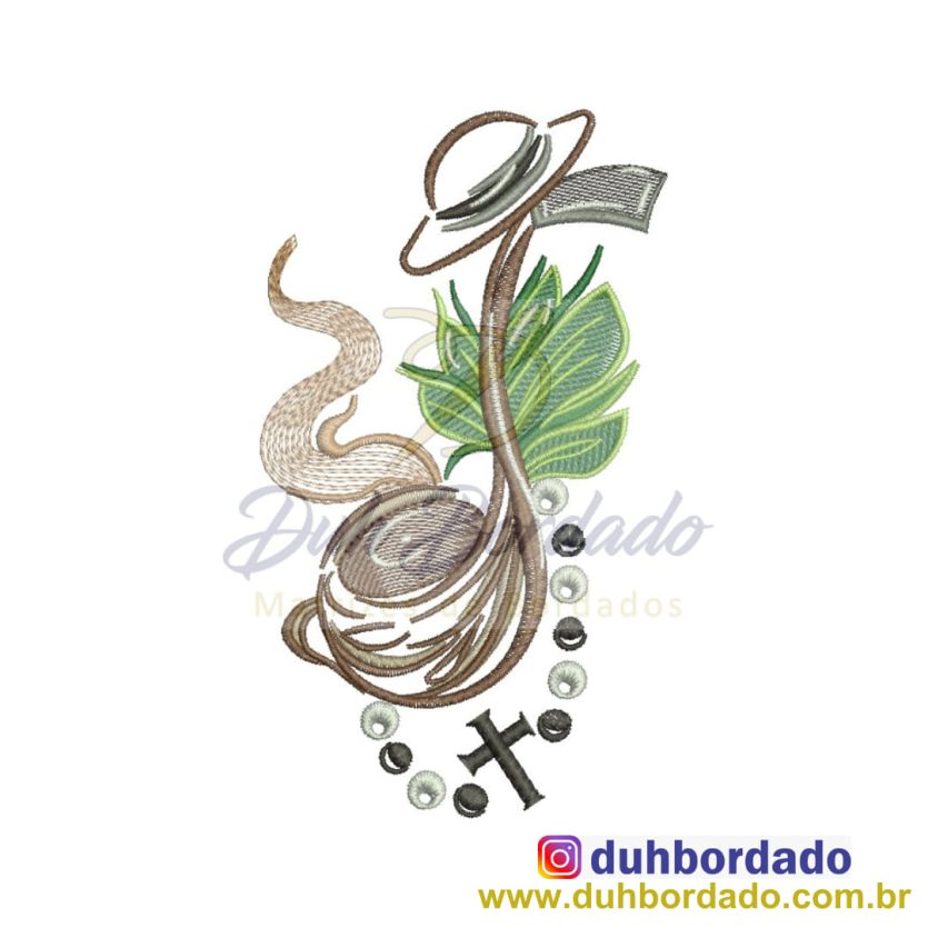 Matriz de Bordado Preto Velho