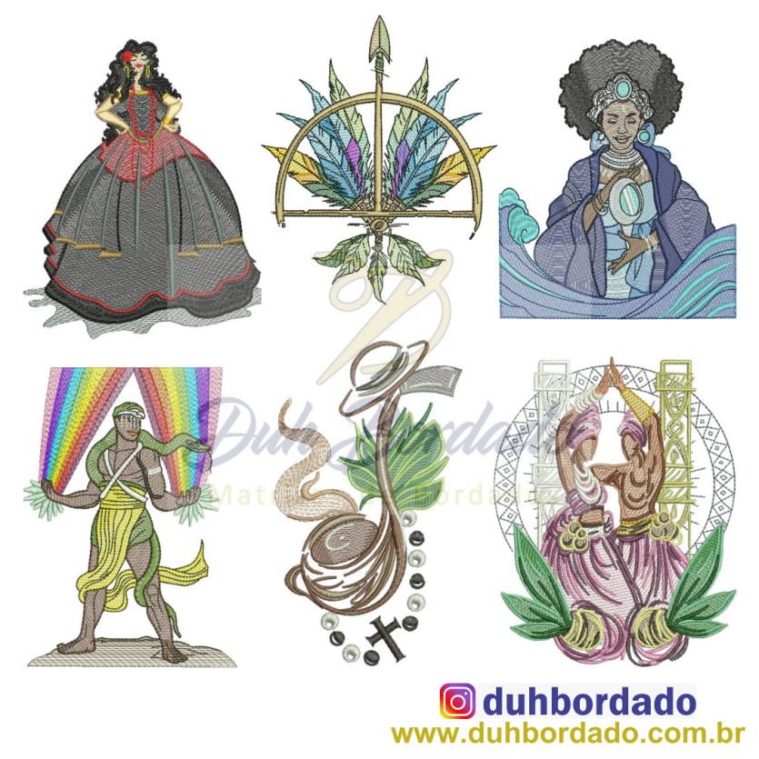 Coleção Matrizes de Bordados Orixás Completa