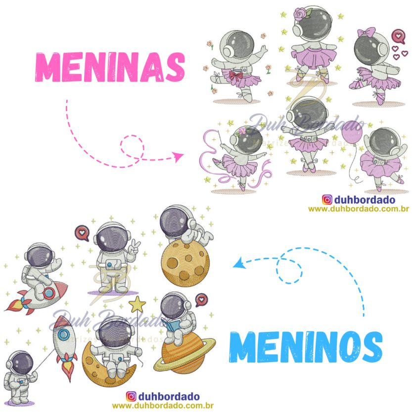 Promoção Astronautas Menino e Menina