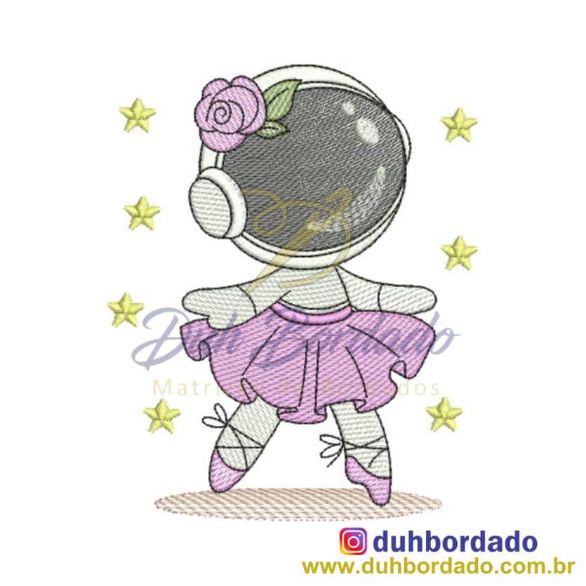 Matriz de Bordado Astronauta