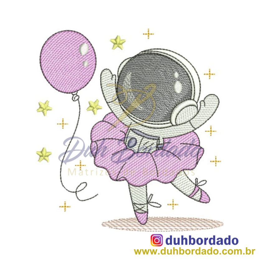 Matriz de Bordado Astronauta