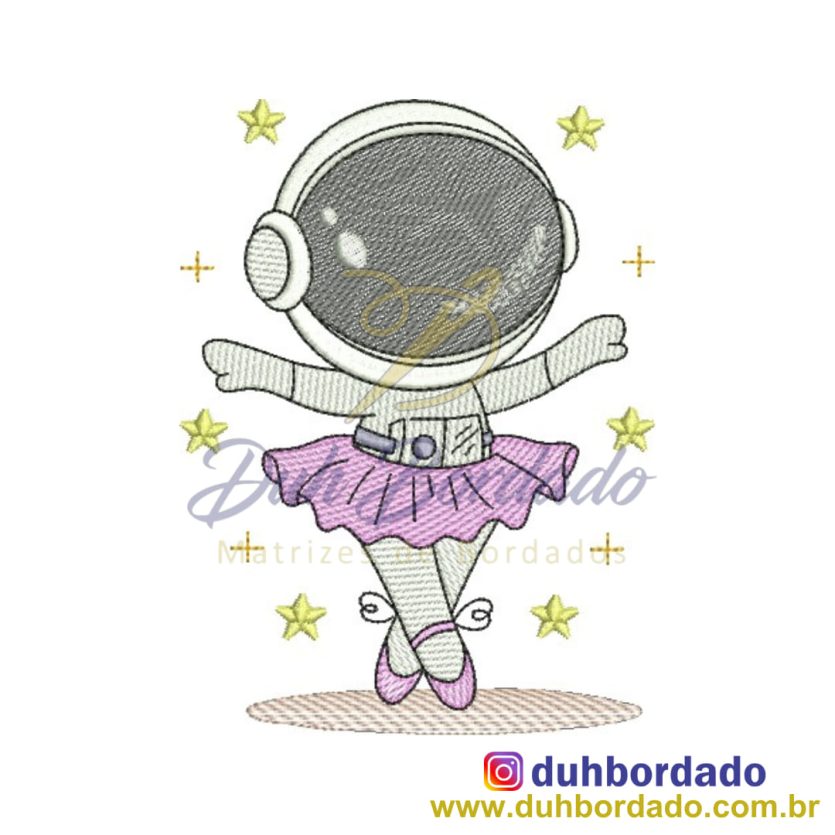 Matriz de Bordado Astronauta