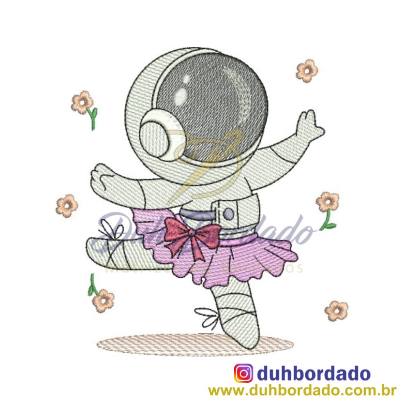 Matriz de Bordado Astronauta