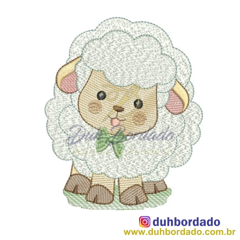 Matriz de Bordado Ovelha Menino