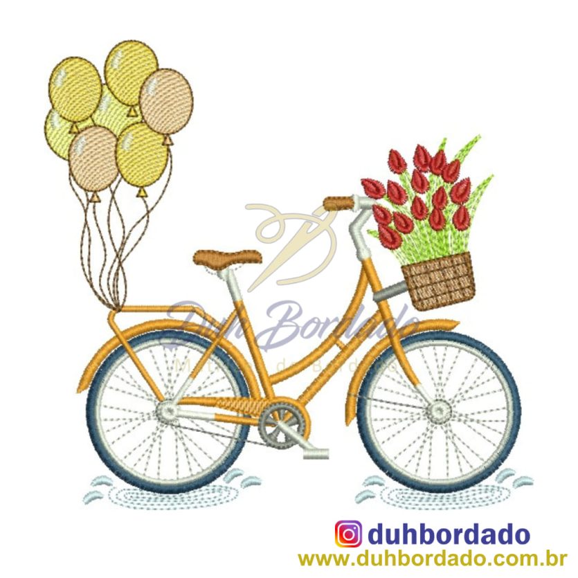 Matriz de Bordado Bicicleta