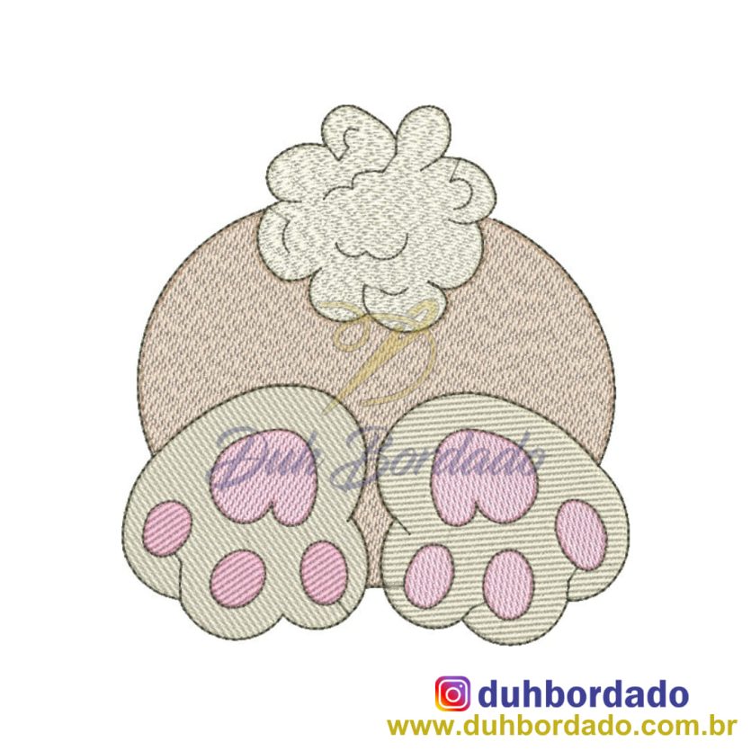 Matriz de Bordado Coelho de Páscoa