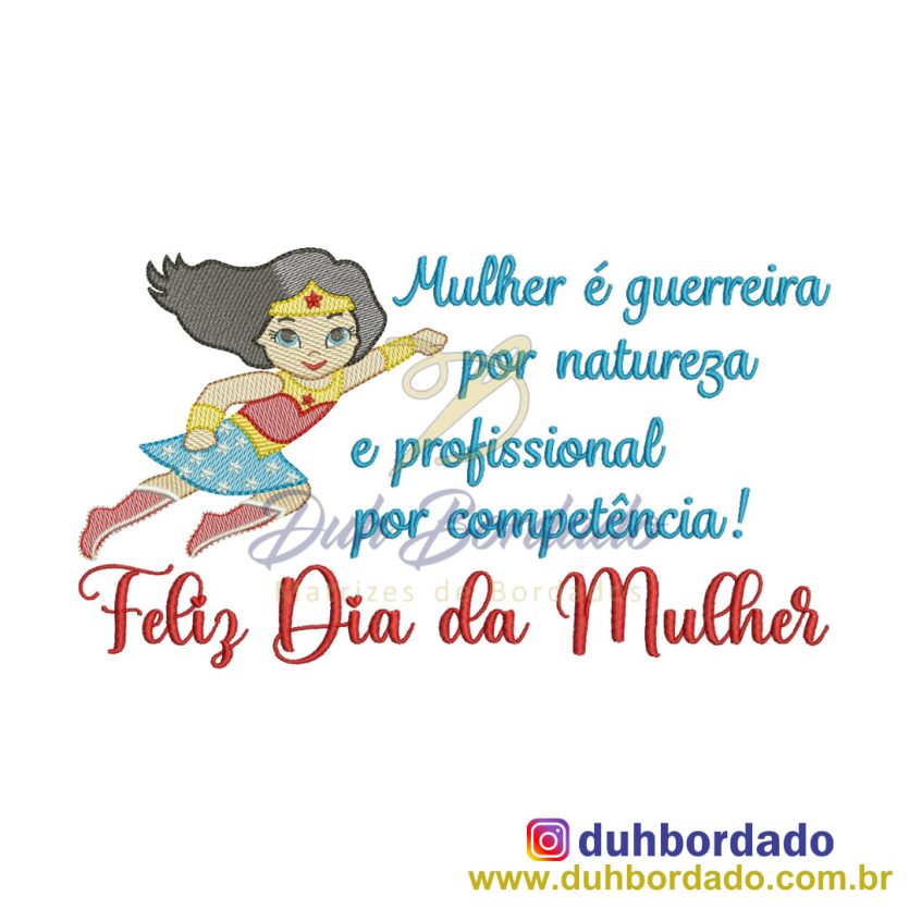 Matriz de Bordado Dia da Mulher