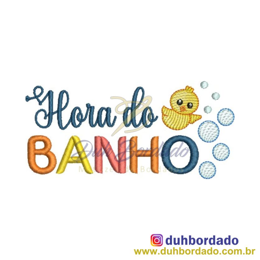 Matriz de Bordado Hora do Banho