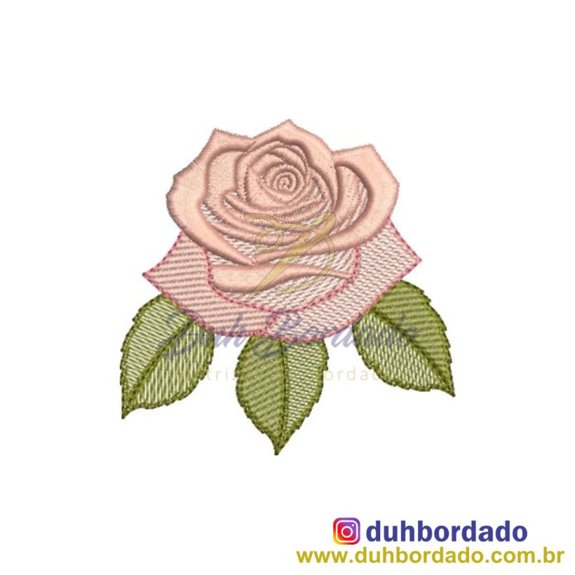 Matriz de Bordado Rosa