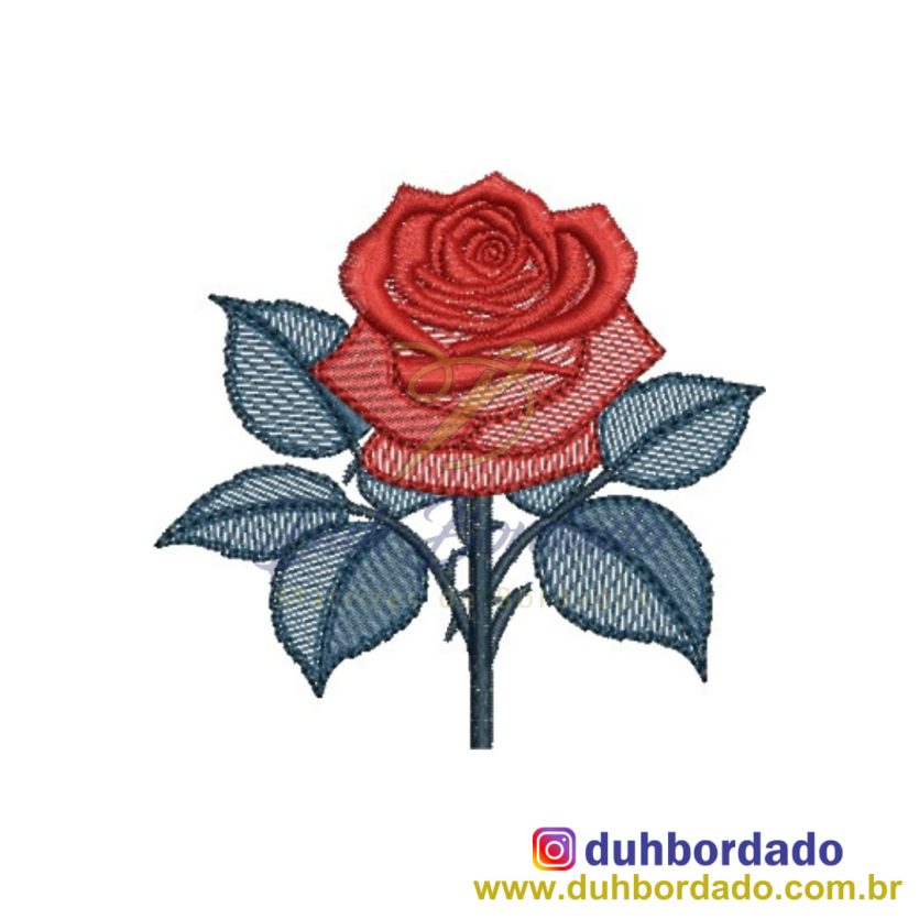 Matriz de Bordado Rosa