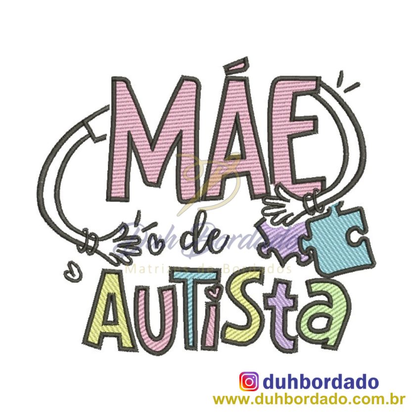 Matriz de Bordado Frase Dia das Mães