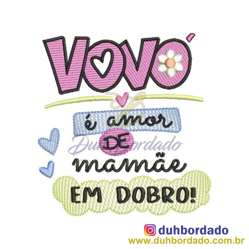 Matriz de Bordado Frase Dia das Mães