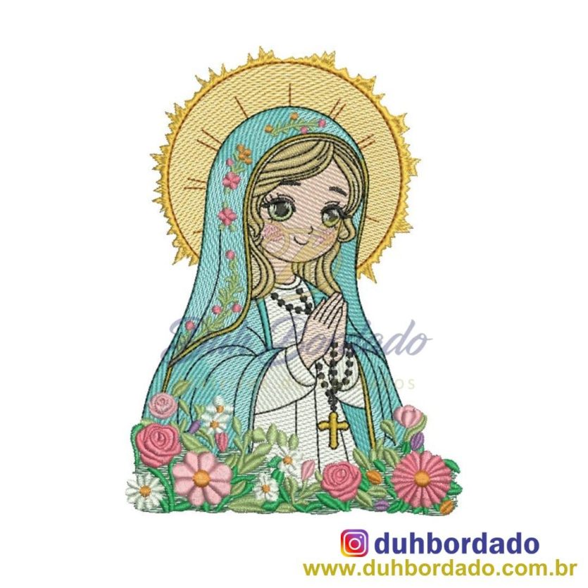 Matriz de Bordado Santa