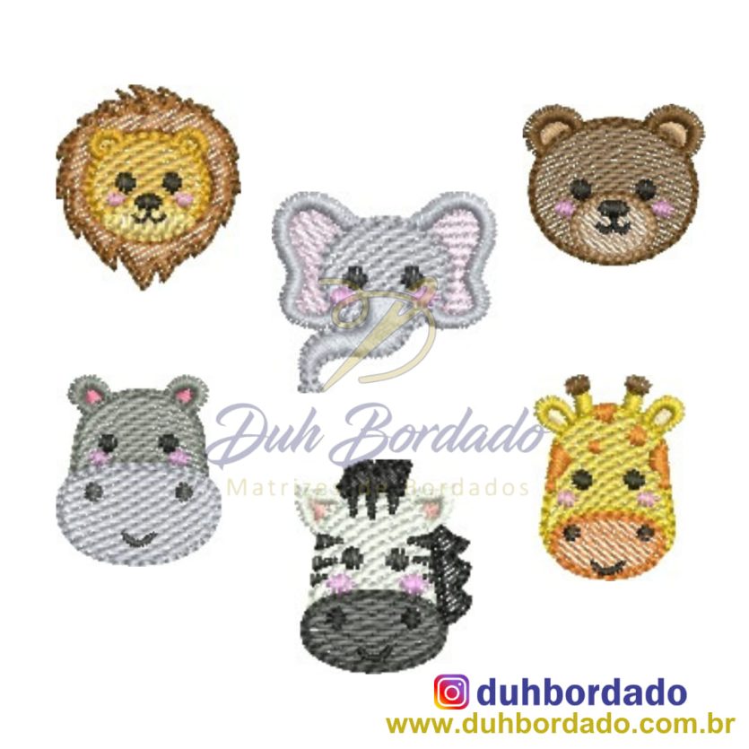 Coleção Matrizes Bordados Safari Gola Body Completa
