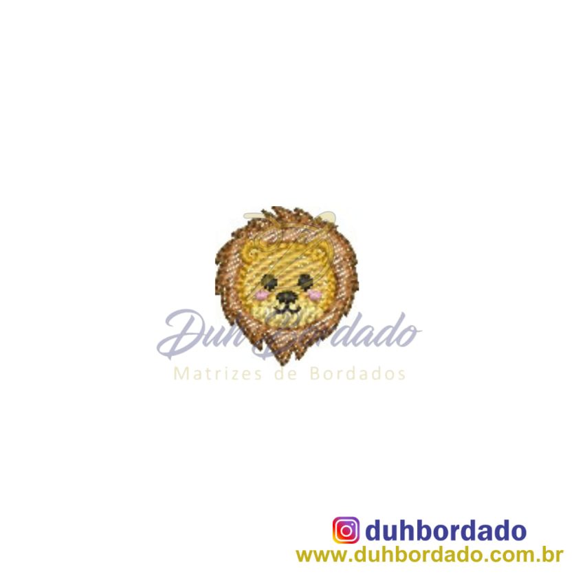 Matriz de Bordado Leão