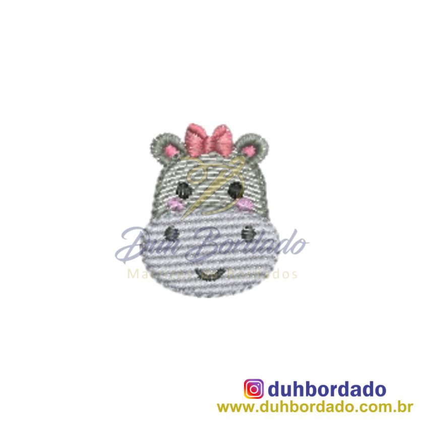 Matriz de Bordado Hipopótamo