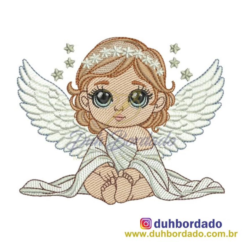 Matriz de Bordado Anjo
