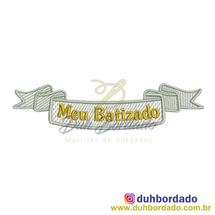 Matriz bordado Meu Batizado