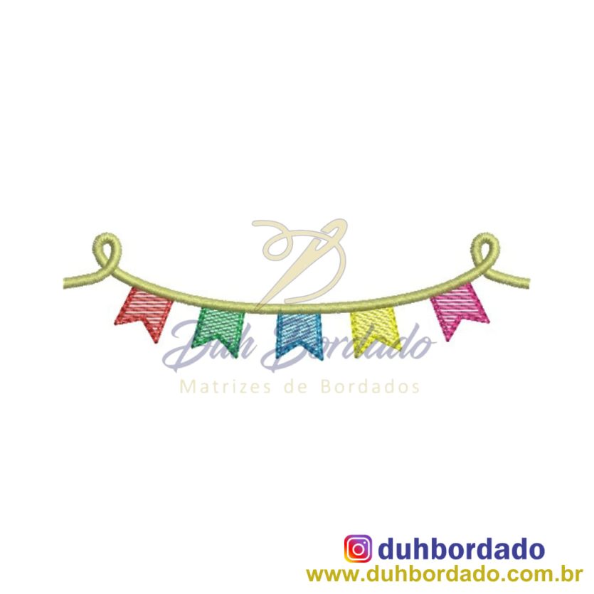 Matriz de Bordado Bandeirinha