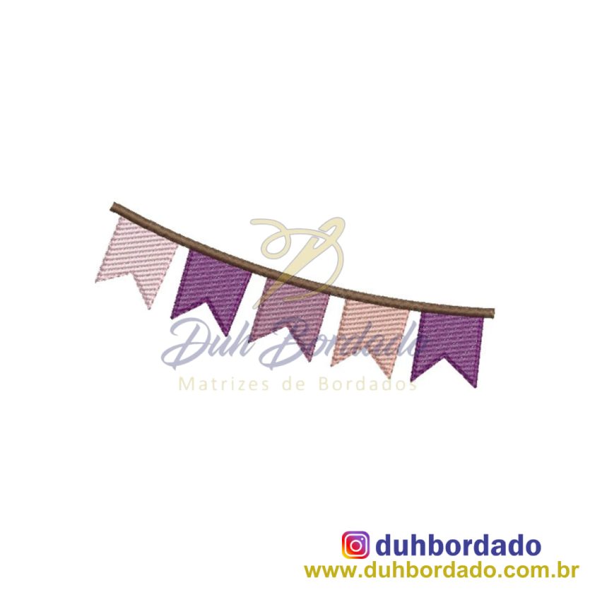 Matriz de Bordado Bandeirinha
