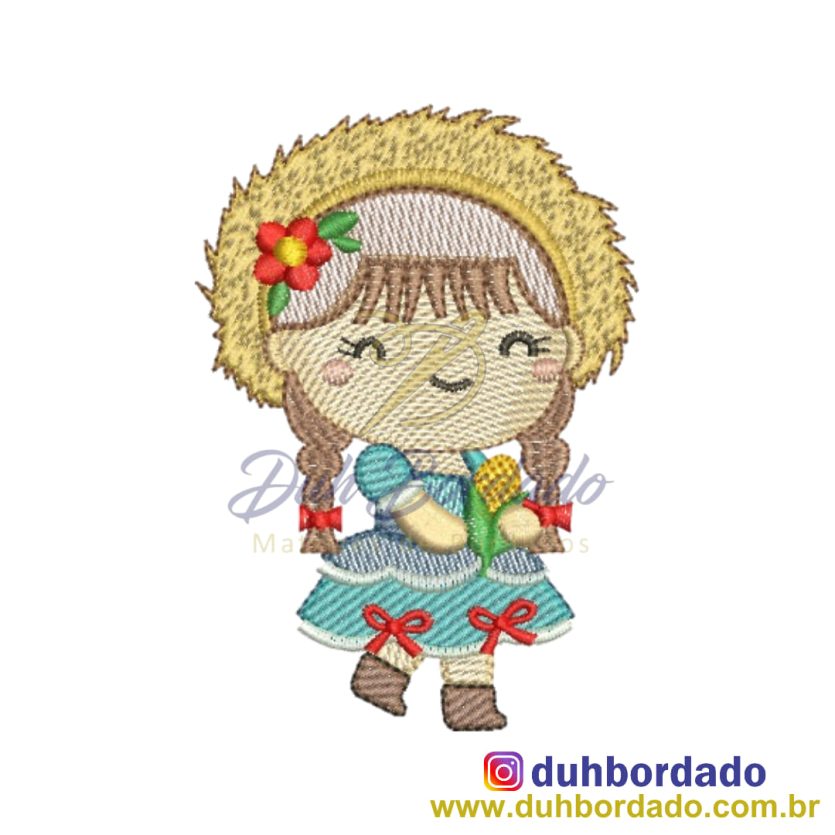 Matriz de Bordado Menina