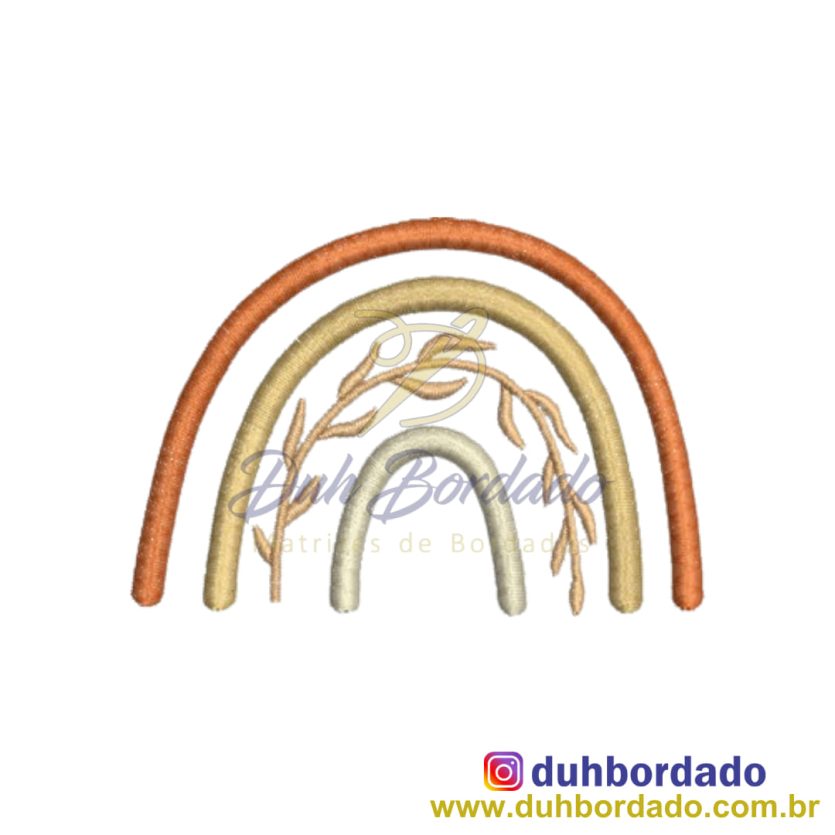 Matriz de Bordado Arco Íris
