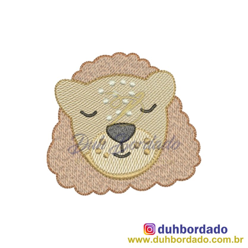 Matriz de Bordado Leão