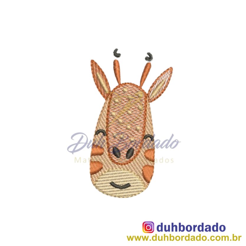 Matriz de Bordado Girafa