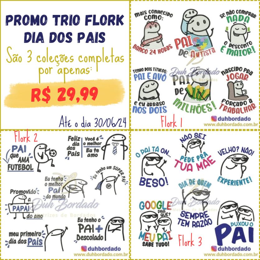 TRIO FLORK DIA DOS PAIS