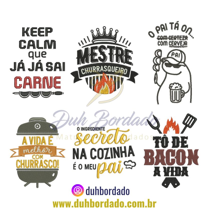 Coleção Matrizes de Bordados Dia dos Pais Completa