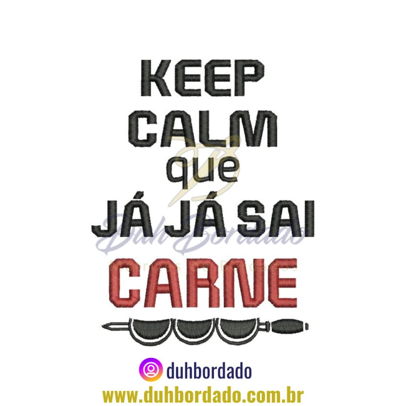Matriz de Bordado Keep Calm