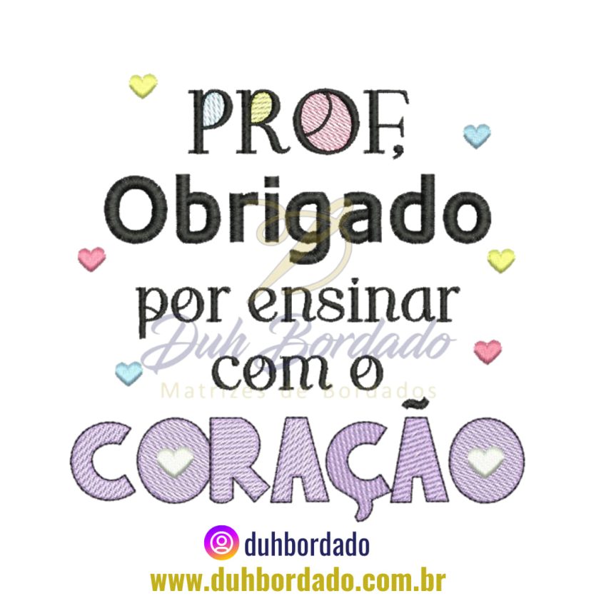 Matriz de Bordado Dia dos Professores