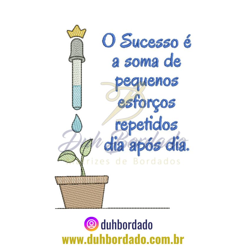 Matriz de Bordado de Frase