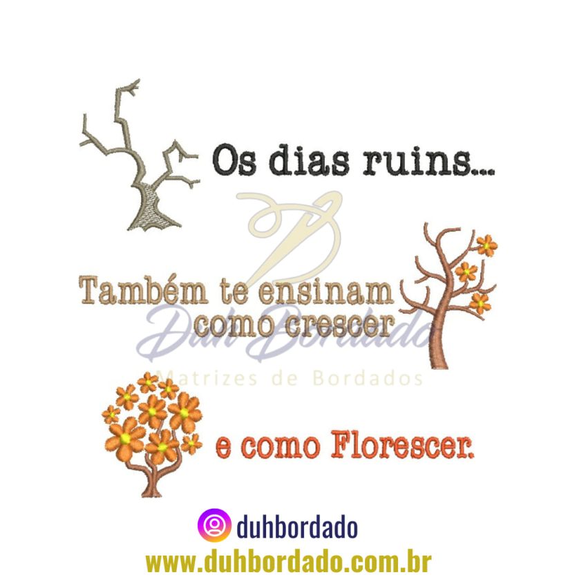 Matriz de Bordado de Frase