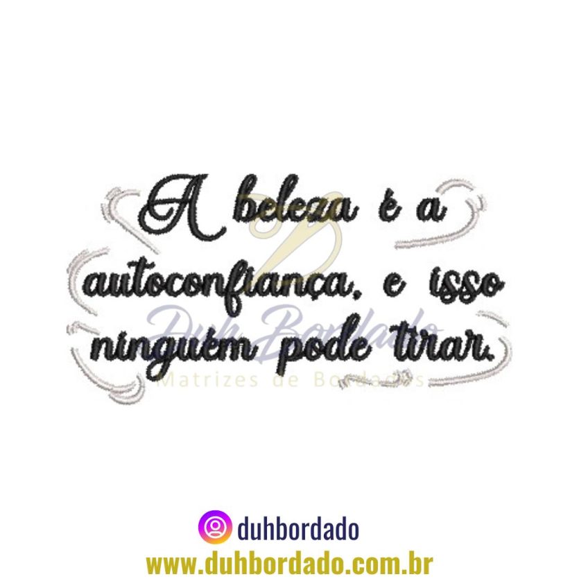 Matriz de Bordado Frase