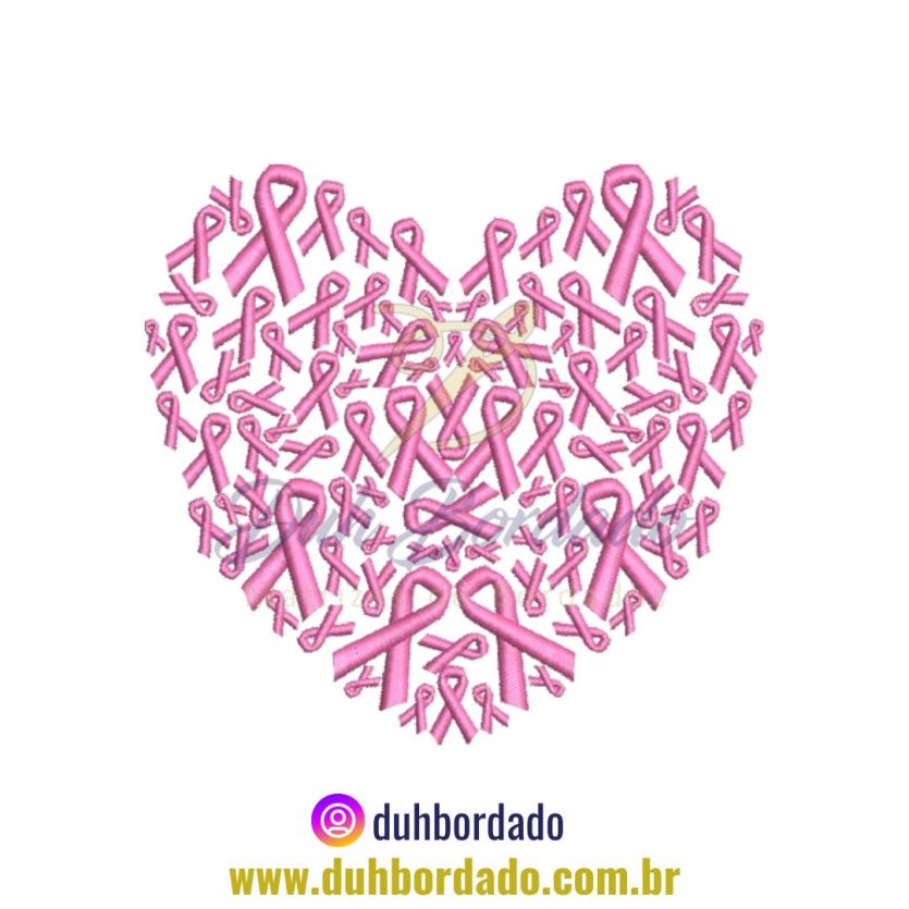 Matriz de Bordado Outubro Rosa