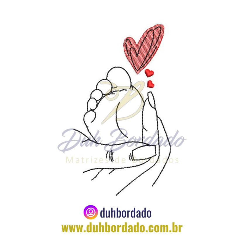 Matriz de Bordado Amor