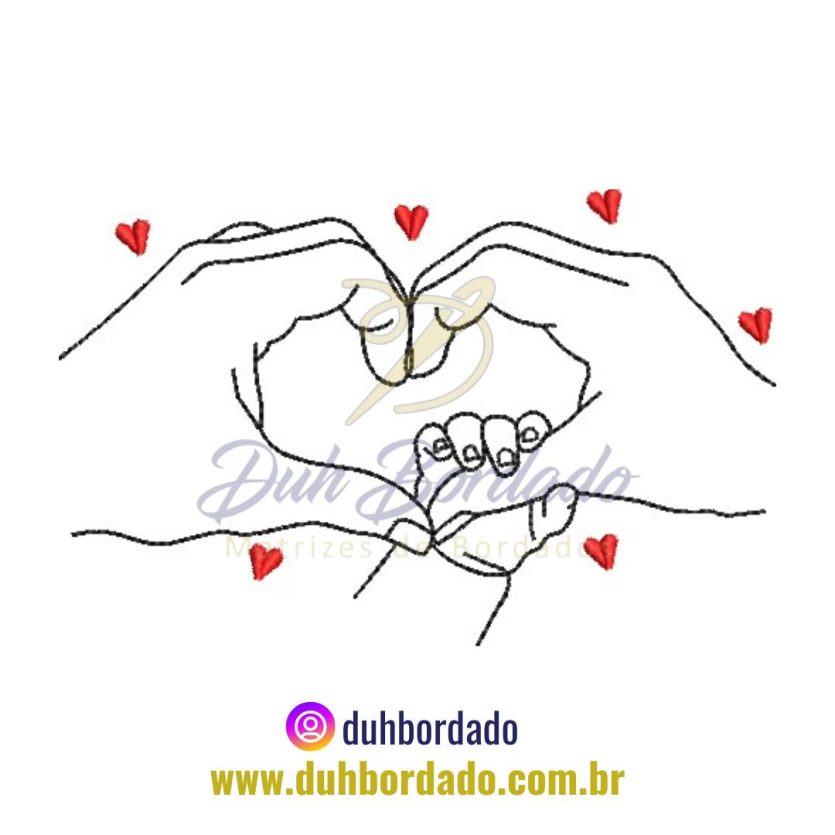 Matriz de Bordado Amor