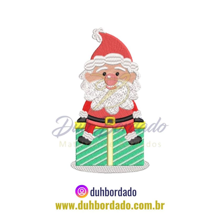 Matriz de Bordado de Papai Noel