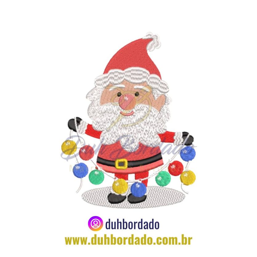 Matriz de Bordado de Papai Noel