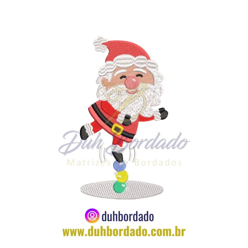 Matriz de Bordado de Papai Noel