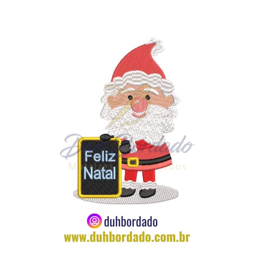 Matriz de Bordado de Papai Noel
