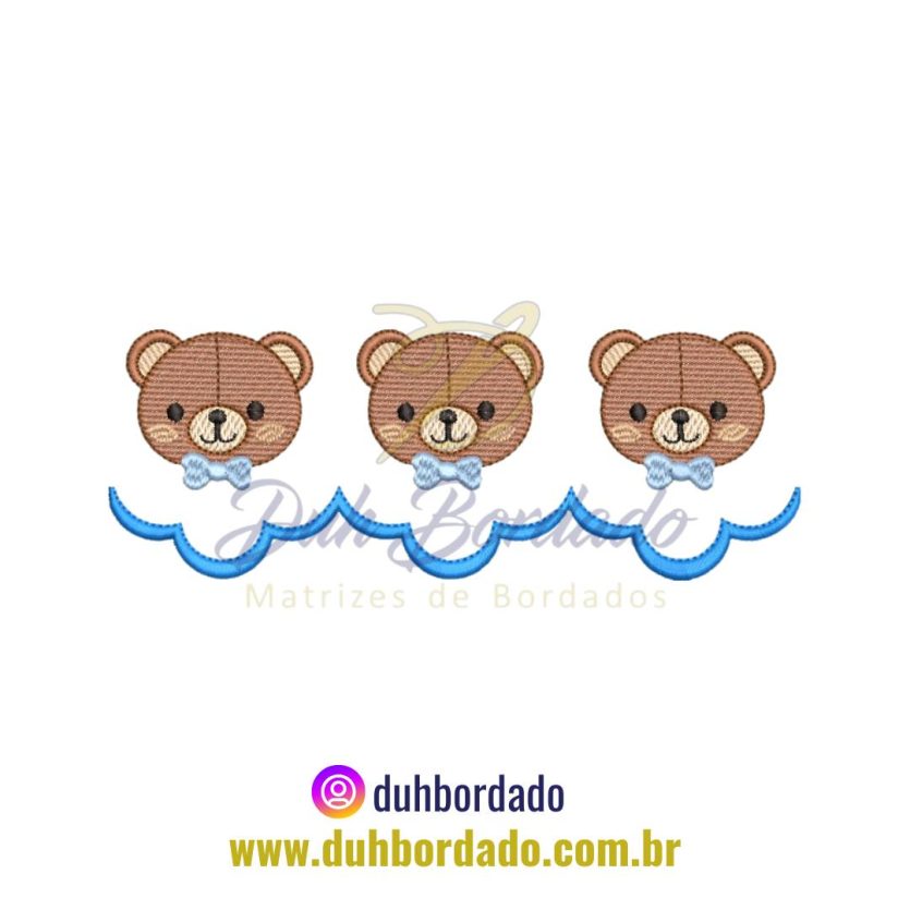 Matriz de Bordado de Barrinha Ursinho
