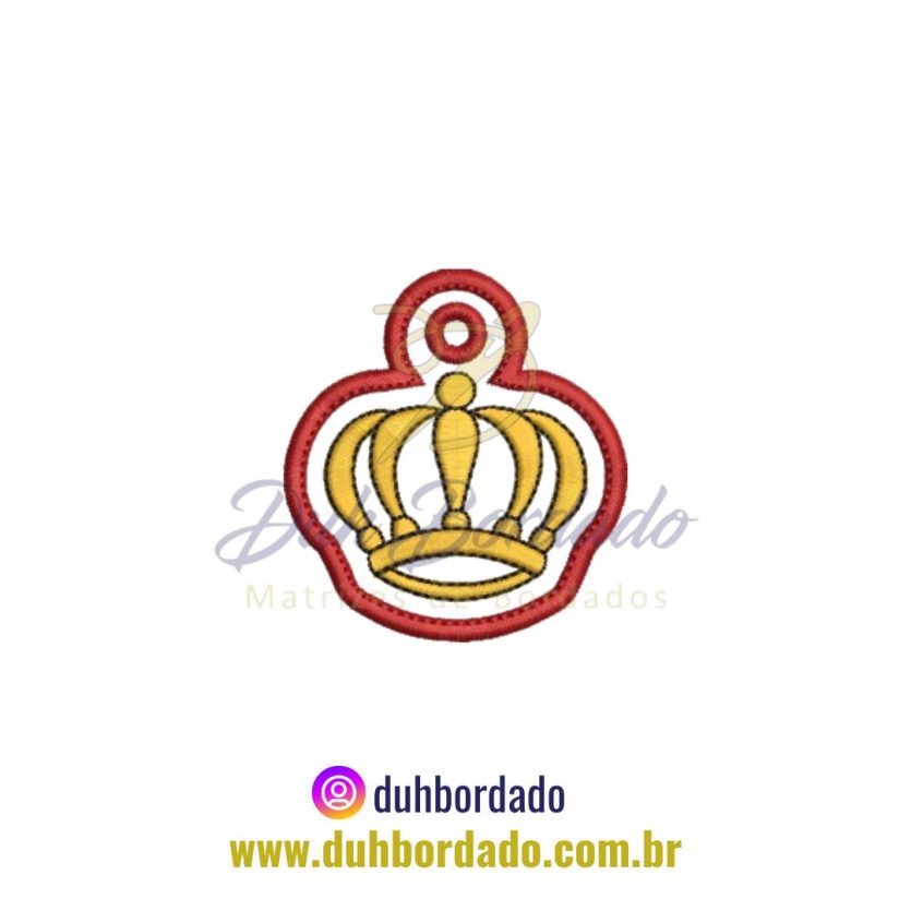 Matriz de Bordado de Chaveiro Coroa