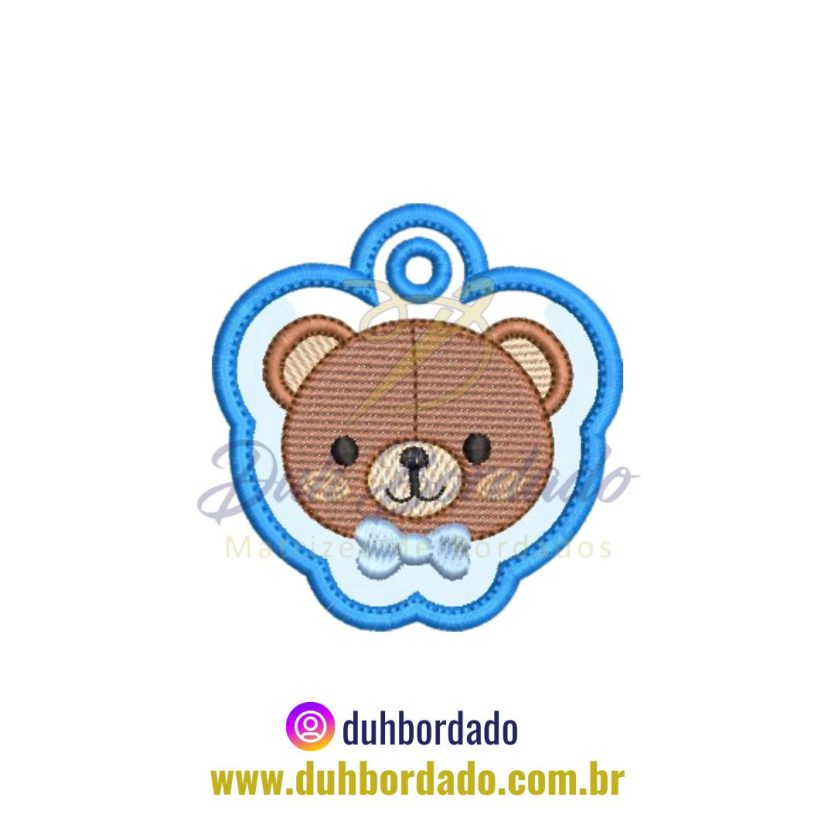 Matriz de Bordado de Chaveiro Ursinho